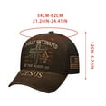 thumbnail image 4 of Gorra de béisbol vintage desgastada y lavada | Gorra de perfil bajo ajustable y desestructurada para hombre y mujer | Mezclilla ligera con estampado | Visera curva, 4 of 6
