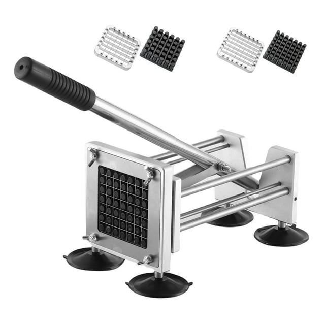 Cortador Profesional de Patatas de Acero Inoxidable Ideal para Papas Fritas Con Hoja de 1/2 y 3/8 Pu