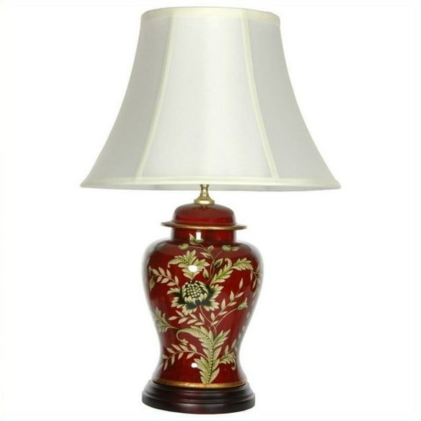 Oriental Furniture 22 5 Golden Foliage, Table Lamp Decoration Pictures