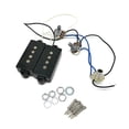 thumbnail image 1 of 1 Juego de pastilla Humbucker de bajo P para piezas de bajo eléctrico profesional de 4 cuerdas, 1 of 4
