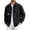 Black, variant on Mens Jackets Casual Long Sleeve Button Down Hiking Jacket with Zipper Pockets Outdoor Trucker Coats for Travel Safari Fishing