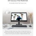 thumbnail image 2 of HP V223ve FHD Monitor 21.5" FHD (1920 x 1080) 50-60 Hz, 2 of 4