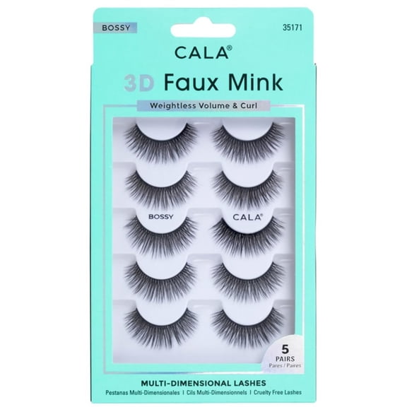 3D Faux Mink Lashes: Bossy (5 Pack)