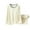 Beige, variant on SELONE Thermal Underwear Set Manifique Tight Crewneck Long Sleeve Tops Fleece Winter Bottom Home Clothes
