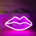 thumbnail image 3 of LINLIN LED Neon Sign,LIP Neon Sign Night Light Wall LED Neon Lamp USB Battery Powered Led Neon Light Sign for Home Bedroom Bar Party Decoration, 3 of 9