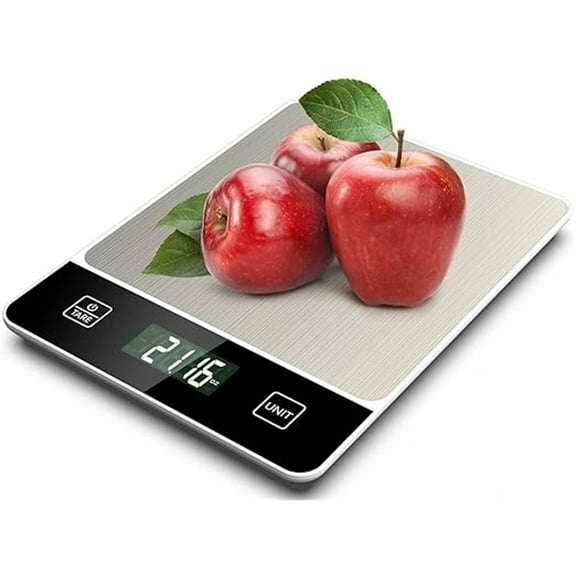 Professional 10KG Kitchen Scale, HD Waterproof High Precision for Cooking, Coffee, Baking - White