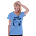 thumbnail image 5 of Split Happens Bowling League Nerd Women's T Shirt Ladies Tee Brisco Brands 3X, 5 of 6