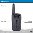 thumbnail image 4 of Walkie Talkie Midland T31VP 22 canales FRS 26 millas rojo/negro, 4 of 8