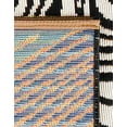 thumbnail image 4 of Unique Loom Outdoor Modern Collection Area Rug - Echo (2' 7" x 12' Runner Red and Black/Orange), 4 of 9