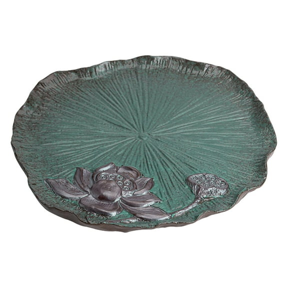 Kokiya Chinese Tea Serving Tray Lotus Pattern Multiuse for Parties Family Household