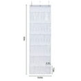 thumbnail image 2 of Progo 24 Pockets Clear Pockets Over The Door White Hanging Organizer, For Shoe, Pantry Organize and Kitchen, Bathroom Storage, 63" x 19.5", 2 of 6