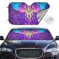 thumbnail image 3 of Lsque Elephant in Tribal Style Car Windshield Sun Shade | Accordion Folding Style Auto Shade for Car Truck SUV Van | Blocks UV Rays Sun Visor Protector | Small, 3 of 7