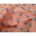 thumbnail image 4 of oneOone Silk Tabby Fabric Floral & Flying Swan Block Printed Fabric 1 Yard 42 Inch Wide, 4 of 4
