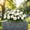 White, variant on Headstone Flower Saddle for Grave,26x14" Artificial Cemetery Flowers Rose,Weatherproof Memorial Day Cemetery Flowers Silk Funeral Sympathy Floral Arrangements for Outdoor