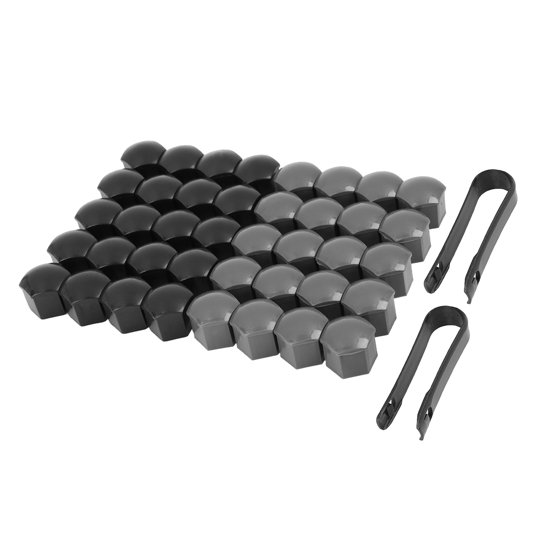 Wheel Nut Lug Hub Screw Rim Bolt Covers Dust Cap 40 Pcs 21mm Gray Black Car Walmart Canada