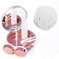 thumbnail image 5 of VONTER Contact Lense Case Kit, Fashion Marble Contact Lens Case Portable Contact Lens Box Kit with Mirro 2 Colors Soaking Lenses Case with Mirror Plastic Marble Pattern Eye Care Kit - Rose Gold-Round, 5 of 8