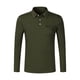thumbnail image 4 of Blusa y camisa de manga larga con cuello vuelto para hombre, informal, lisa, de manga larga, deportiva, de poliéster, 4 of 6