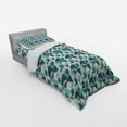 thumbnail image 3 of Ambesonne Tropical Bedding Set 4 Pcs, Hawaiian Leaves and Plants, Queen, Slate Blue Multicolor, 3 of 3