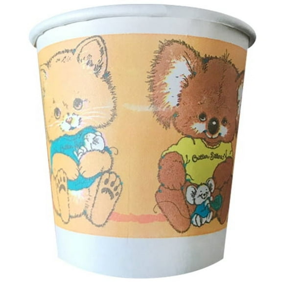 Critter Sitters Vintage Orange 7oz Paper Cups (8ct)