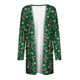 thumbnail image 5 of Puntoco moda mujer Navidad estampado suelto manga larga cárdigan otoño abrigo blusa Rollbacks Puntoco Puntoco-3034, 5 of 6