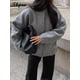 thumbnail image 2 of Chaquetas de bombardero sólidas para mujer, abrigo suelto con botón, Tops de manga larga, chaqueta informal con bolsillo, gris, Primavera, Ins, 2 of 4