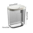 thumbnail image 3 of Fufafayo under $5 Laundry Basket, Dirty Clothes Basket with Cover, Clean Clothes Storage Basket Bathroom Organization, Transparent Storage Hamper with Lid, No Punch Hanging for Home, 3 of 7
