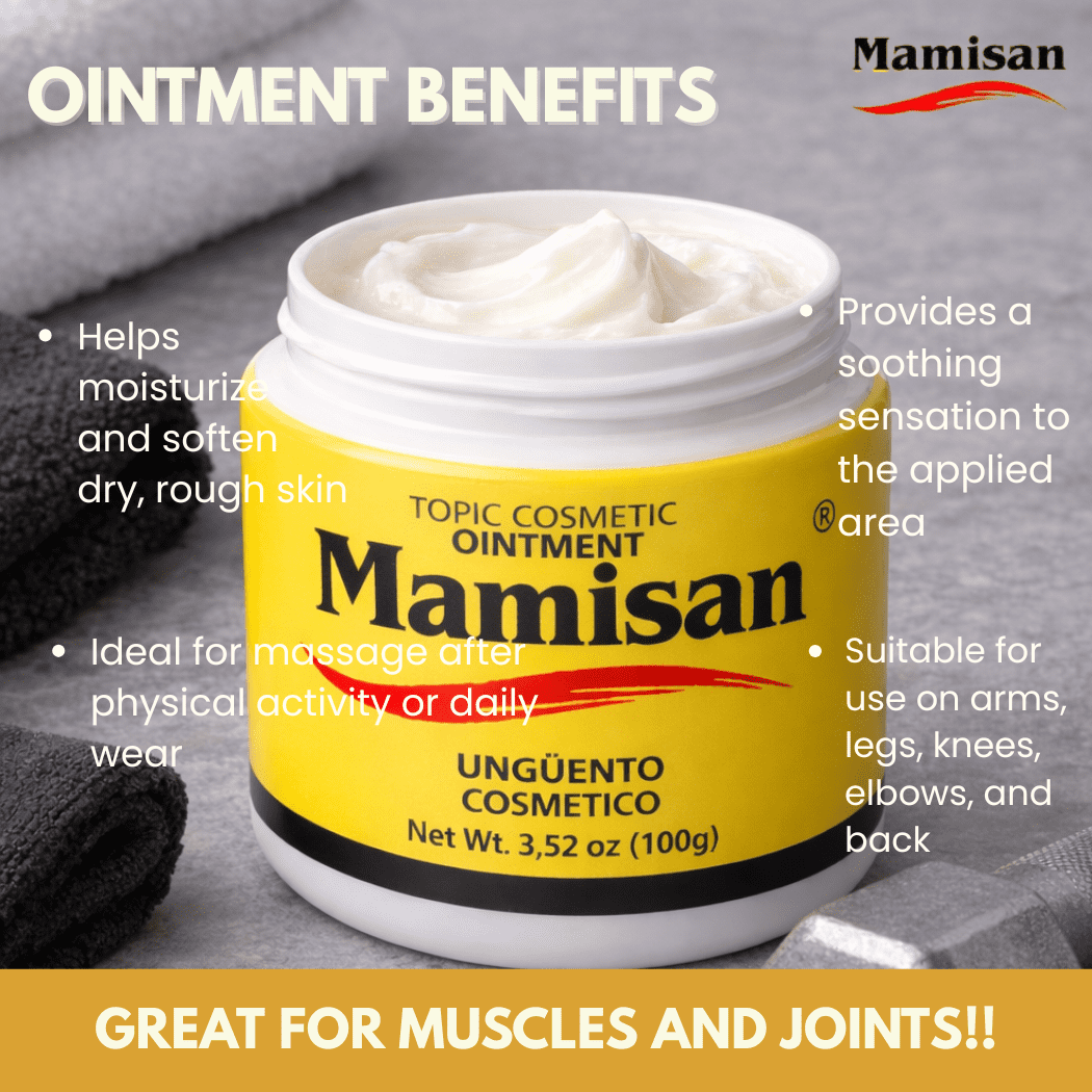 Mamisan Ungüento Cosmético Topical Ointment – Cosmetic Skin Care Balm for Daily Use – 3.52 oz (100 g)