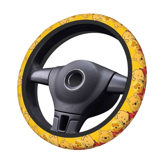Win-Nie Steering Wheel Cover Elastic Stretch Breathable Vehicle Steering Wheel Protector Car Interior Accessories