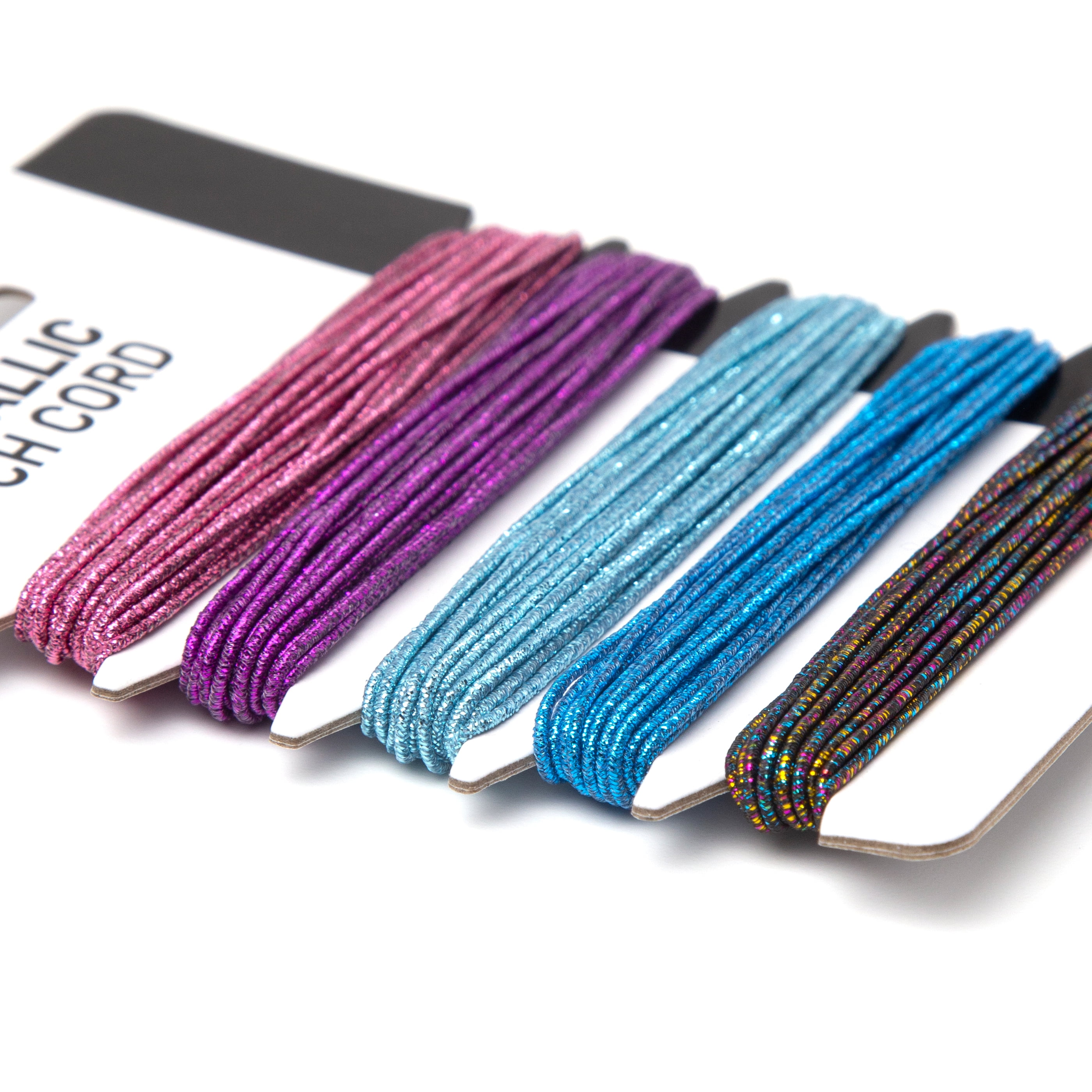 Cousin DIY Bright Sparkle Stretch Cord, Jewelry Making, Pink & Blue, 5 Piece, 20 yd Roll