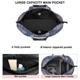 thumbnail image 3 of Blue and White Ethnic Floral Pattern Travel Tote Bags for Women Carry On,Large Weekender Bags for Women Travel,Multi Functional Duffle Bag for Work,Shopping,Sports, 3 of 5