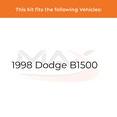 thumbnail image 2 of Max Advanced Brakes - Brake Kit for 1998 Dodge B1500 Front Replacement Cross Drilled Disc Brake Rotors and Ceramic Brake Pads, 2 of 9