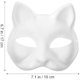 thumbnail image 3 of Máscara DIY Máscara pintada en blanco Máscara de papel blanco Máscara de rol en blanco medio Máscara de disfraces Máscara de mascarada simple Favores de fiesta de carnaval de Navidad Akmoler, 3 of 8