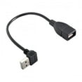 thumbnail image 2 of Chenyang CY 90 Degree Down Angled type USB 2.0 A Male to USB A Female Cable 20cm Cable, 2 of 7