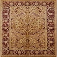 thumbnail image 1 of Ahgly Company Machine Washable Indoor Square Industrial Modern Brown Sand Brown Area Rugs, 7' Square, 1 of 7