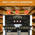 thumbnail image 5 of 2-in-1 Tabletop/Cart 20-Ounce Commercial Popcorn Machine - 1440W Nostalgia Popcorn Maker with Tempered Glass & Storage Cabinet, Movie Pop corn Machine for Parties, Events & Home Theater (Black), 5 of 7