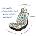 thumbnail image 5 of Pofeuu Colorful Dinosaur Print Automotive Car Seat Covers Flat Cloth Full Set Seat Covers,Car Seat Covers front seats for Cars Trucks and SUVs-1, 5 of 9
