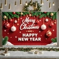 thumbnail image 5 of Festive Design Merry Christmas Ornament Theme Happy New Year Holiday Banner for Family Gatherings Seasonal Decor Indoor Celebrations, 5 of 9