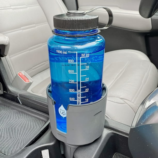 Car Cup Holder Expander Adapter (Adjustable) - Holds Hydro Flask, Yeti,  Nalgene, Large 32/40 oz. Bottles & Big Drinks - Gray