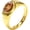 Gold-orange, variant on Women's Stainless Steel Classic Oval Stone Signet Ring, Party Concert Everyday Style