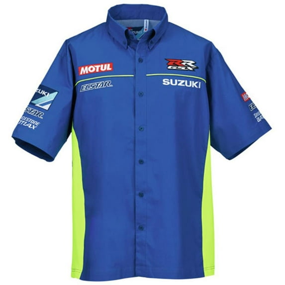 Suzuki Ecstar Motul MotoGP Button Up Pit Shirt MEDIUM
