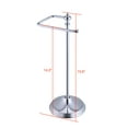 thumbnail image 3 of SunnyPoint Heavy Weight Classic Metal Fingertip Towel Holder Stand; Chrome, 3 of 5