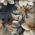 thumbnail image 4 of Designart "Golden White Tropical Bliss II" Floral Blackout Curtain Single Panel, 4 of 4