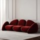 thumbnail image 1 of Scratcher Cats Modern Living Room Sofa Unique Velvet Adults Relax Living Room Sofa Anti Slip Office Divani Soggiorno Furnitures My Lux Decor Round, 1 of 6