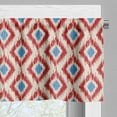 thumbnail image 5 of Ambesonne Ikat Valance & Curtain, Traditional Diamond Line, 55"x45", Red Blue Beige, 5 of 6