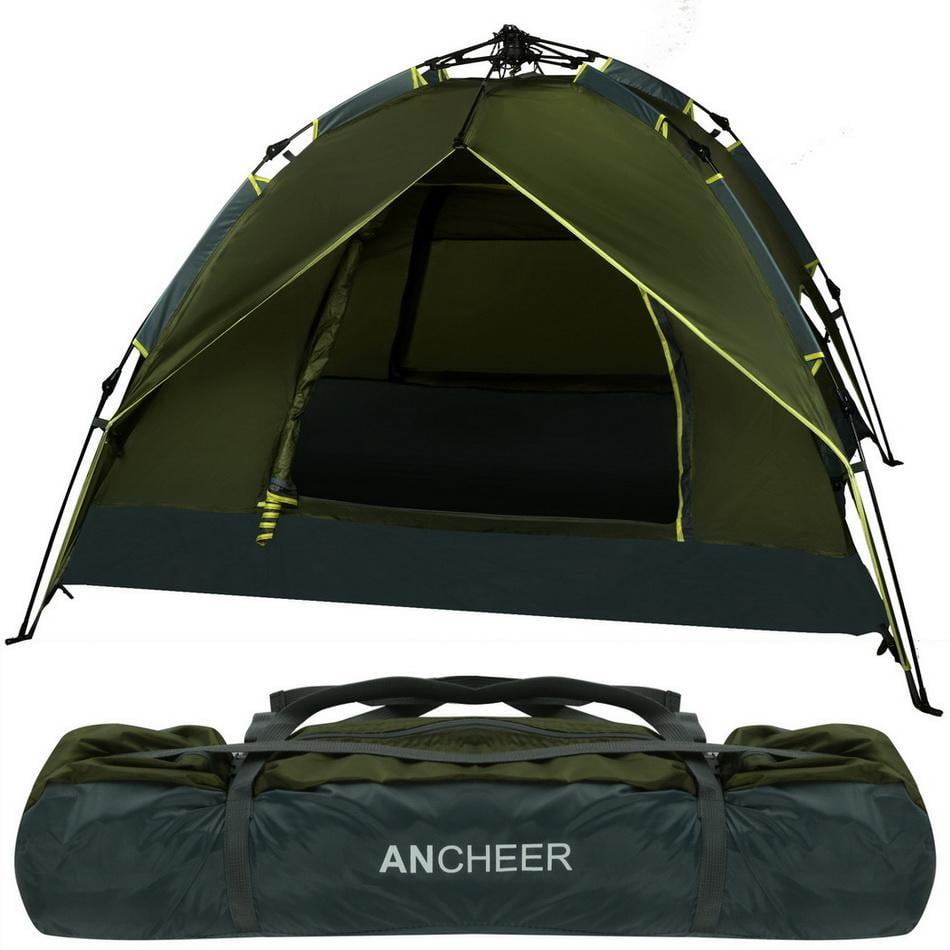 4-Person Pop Up Tent,Dual layer Waterproof Instant Portable Camping Tents Fishing Anti UV Beach Shelter,Outdoor... by