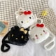 thumbnail image 3 of Bolso de peluche de Hello Kitty para niña, mochila de almacenamiento Kawaii Sanrio, bolso de hombro de Hello Kitty negro, 3 of 4