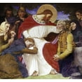 thumbnail image 2 of Jerndorff, August Andreas 13x12 White Modern Wood Framed Museum Art Print Titled - Jesus the Comforter, 2 of 4
