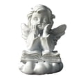 thumbnail image 2 of Ange de Lecture avec Ailes Statue de Jardin Figurines en Résine pour Filles, 2 of 8
