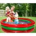 thumbnail image 5 of Hoovy 59 Inch 53 Gallon 3 Ring Watermelon Inflatable Kiddie Swimming Pool Set, 5 of 5