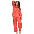 thumbnail image 3 of Up2date Fashion's Women's Striped Satin Pajamas, 3 of 3